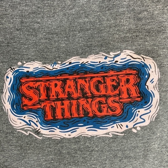 Stranger Things Netflix Gray Graphic Two T-Shirt Bundle in Unisex Medium Eleven - Picture 16 of 16